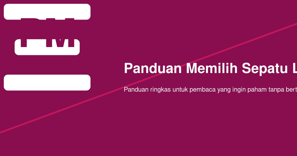 Cara Memilih Sepatu Lari Sesuai Bentuk Kaki dan Tipe Pijakan yang Tepat